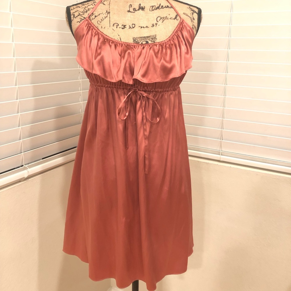 🏷NWT Marciano Satin  Halter Tie Dress